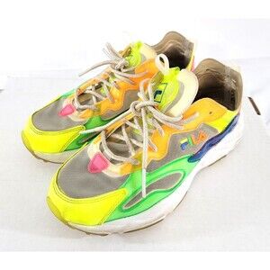 FILA Ray Tracer TL Women's Shoes Pink-Yellow-Green-Blue 5RM01053 US Size 6-1/2